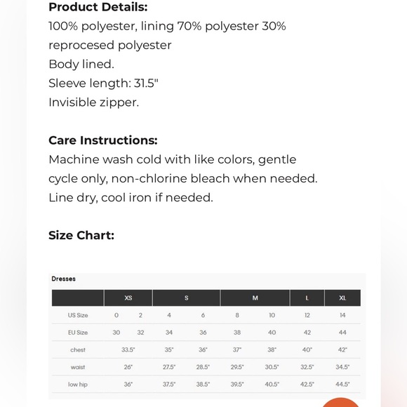 Calvin Klein Floral Print Long Sleeve Dress - Size 16 | Elegant & Feminine - Picture 4 of 4